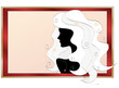 fashionable silhouette of a girl