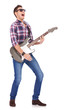 screaming guitarist playing screaming guitarist playing