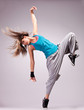 beautiful dance pose of a young woman