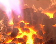 closeup of burn straw granules in boiler closeup of burn straw granules in boiler