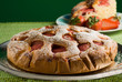 Homemade pie with strawberries Homemade pie with strawberries
