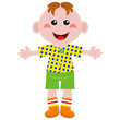 Funny little boy