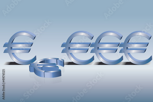 Vektor: Euro Umfaller Euro Umfaller