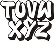 vector graffiti font alphabet (part 3)