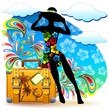 Ragazza in Viaggio Vacanze-Travel Vacation Holidays Girl