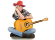 The beautiful girl in a cowboy's hat isolated