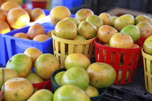 Photo: market oranges market oranges