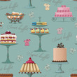 Vektor: Sweet buffet background Sweet buffet background