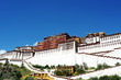 Landmark of the famous Potala Palace in Lhasa Tibet