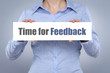 Time for feedback