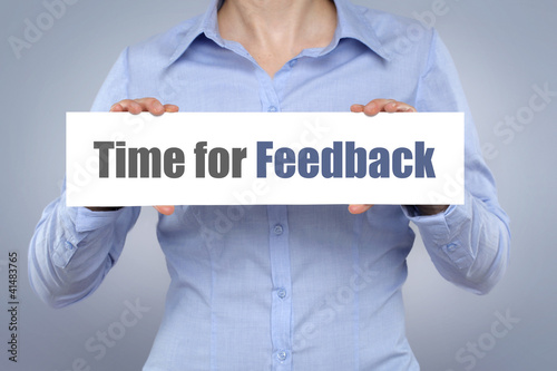 Foto: Time for feedback Time for feedback