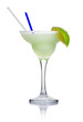 Alcohol cocktail 'margarita' isolated on white