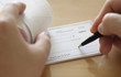 Prepare writing a check Prepare writing a check
