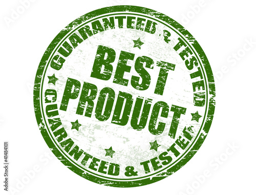 Vector: Guaranteed & tested - best product stamp Guaranteed & tested - best product stamp