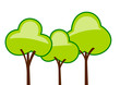 Abstract green Trees