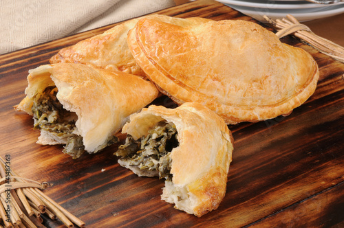 Photo: Spinach and feta cheese empanadas Spinach and feta cheese empanadas