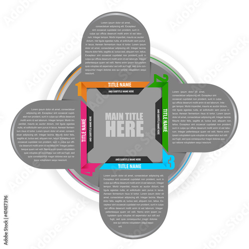 Vektor: Vector abstract cross scheme with four position Vector abstract cross scheme with four position