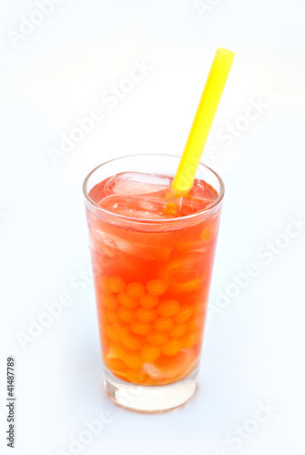 Photo: Bubble Tea fruchtig - Mango, Orange, Maracuja, Limette Bubble Tea fruchtig - Mango, Orange, Maracuja, Limette
