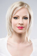 Foto: Beautiful young blond in elegant makeup. Beautiful young blond in elegant makeup.
