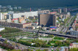 Birdseye view of Cosmonauts Alley in Moscow, Russia