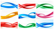 Collection of colorful abstract backgrounds. Vector.