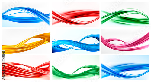 Vector: Collection of colorful abstract backgrounds. Vector. Collection of colorful abstract backgrounds. Vector.