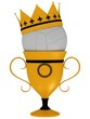 Tennis ball and the cup