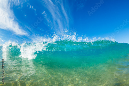 Photo: Beautiful Sunny Blue Wave Beautiful Sunny Blue Wave