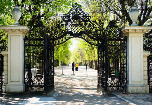 Photo: Garden Walkway at Schonbrunn Palace in Vienna, Austria Garden Walkway at Schonbrunn Palace in Vienna, Austria
