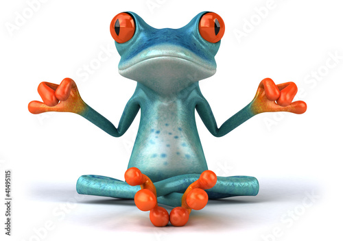 Illustration: Blue frog Blue frog