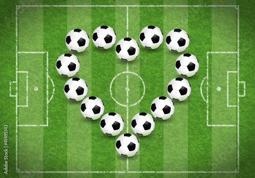 Vektor: Love for Soccer Love for Soccer