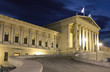 Austrian Parliament in Vienna at night - Austria