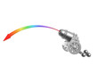 cannon with rainbow Trajectory