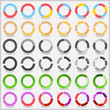 Set of different circles