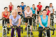Photo: Spinning class at the gym Spinning class at the gym