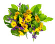 basket of roses, tulips and limonium basket of roses, tulips and limonium