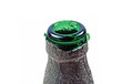 neck of green bottle