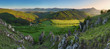 Nice landscape in Slovakia mountain at spring - panorama