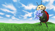 ladybird carries flowers ladybird carries flowers