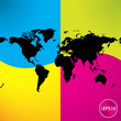 special abstract background with a black map
