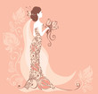 Background with a bride