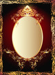 Luxurious copper ornament and crown