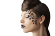 hair style and cute lady turned in profile