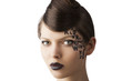 hair style and cute lady, close-up potrait