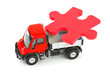 Toy truck with puzzle Toy truck with puzzle