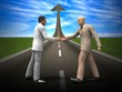 Business handshake
