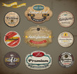 Vector: Retro styled old papers Label collection. Retro styled old papers Label collection.