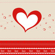Vector greeting card with heart
