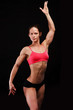 Muscular strong woman