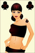 Poker club girl card Poker club girl card